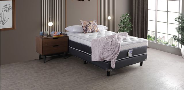 Colchón y Box Spring Air Matrimonial Marsala