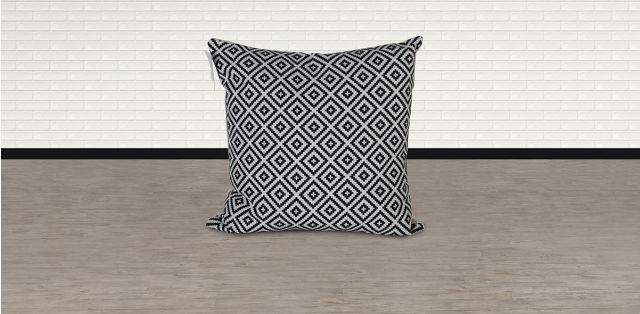 Cojín Artesanal Flex 45 x 45 cm Negro