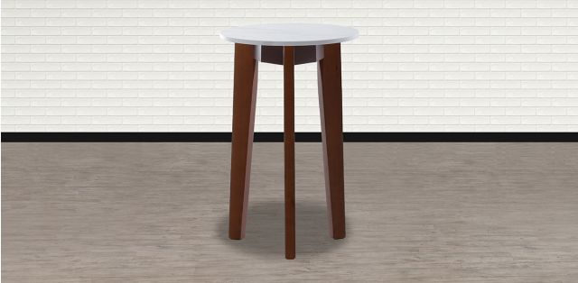 Mesa Redonda Nido Aren 39 cm Blanco