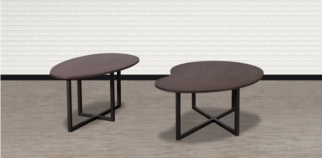 Mesas Nido 2 Piezas Banog Expo Café