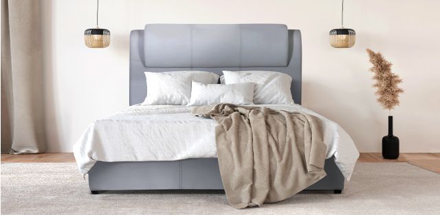 Cama Matrimonial Derbi New Gris