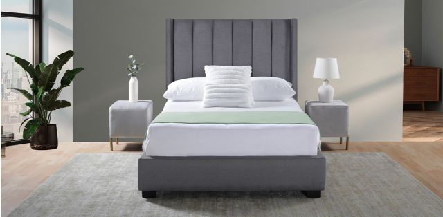 Cama Matrimonial Fury Gris