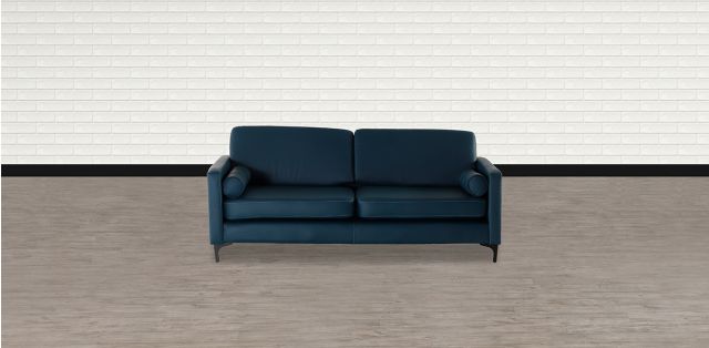 Sofá Piel Swan Azul