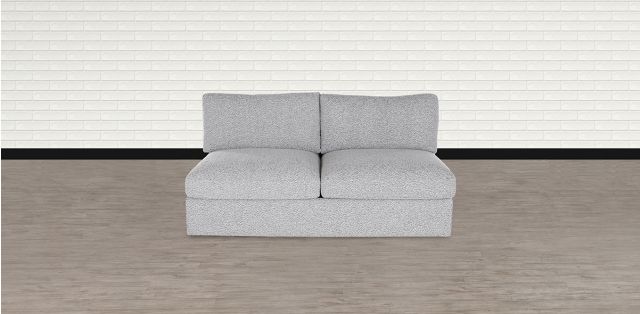 Sofá 2 Plazas Sin Brazos Falcon Gris Claro