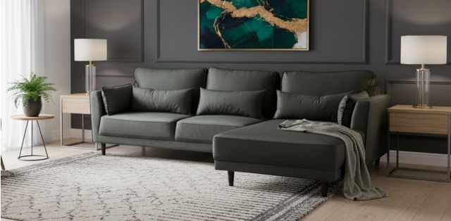 Sala en L Derecha Luxe Verde