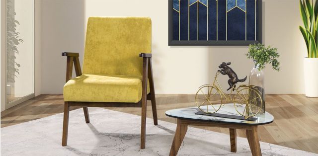 Sillón Ocasional Norton Amarillo