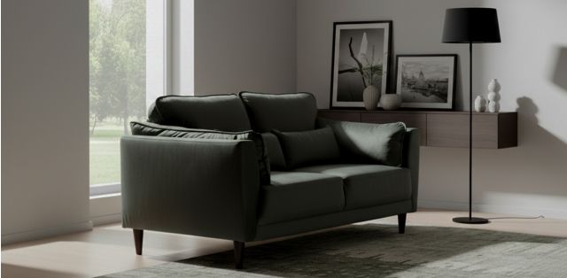 Sofá 2 Plazas Luxe Verde