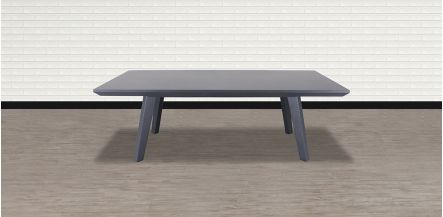 Mesa Comedor Rectangular 240 cm y Ping Pong Forrest Gris