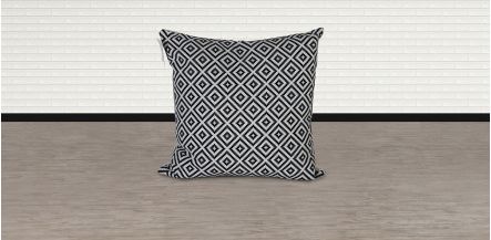 Cojín Artesanal Flex 45 x 45 cm Negro