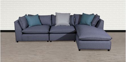 Sala en L Derecha Melody Gris