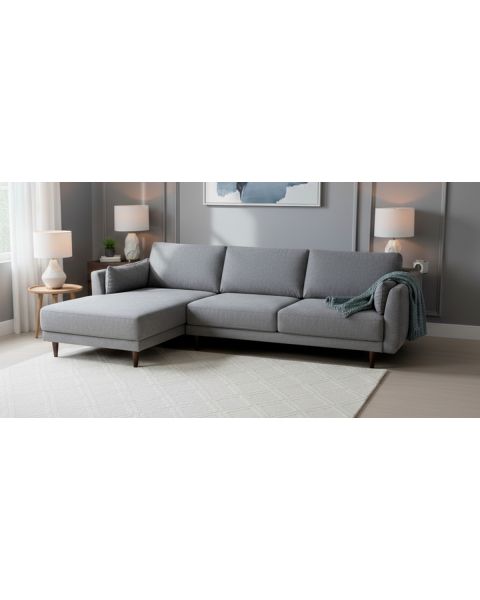 Sala en L Izquierdo Luxe Gris